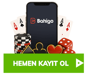bahigo logosu yer alan telefon, çipler, zarlar ve iskambil kartları bulunan CTA