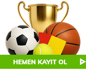 lig kupası, toplar ve hakem kartları bulunan görsel